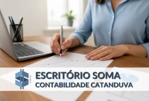 O que é assessoria contábil representado por uma profissional analisando documentos e gráficos em um escritório.