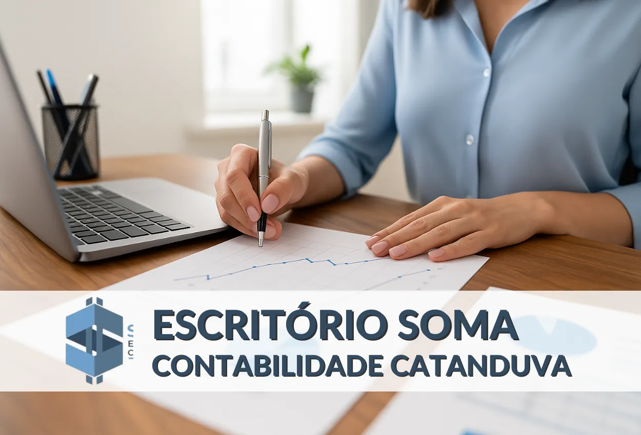 O que é assessoria contábil representado por uma profissional analisando documentos e gráficos em um escritório.